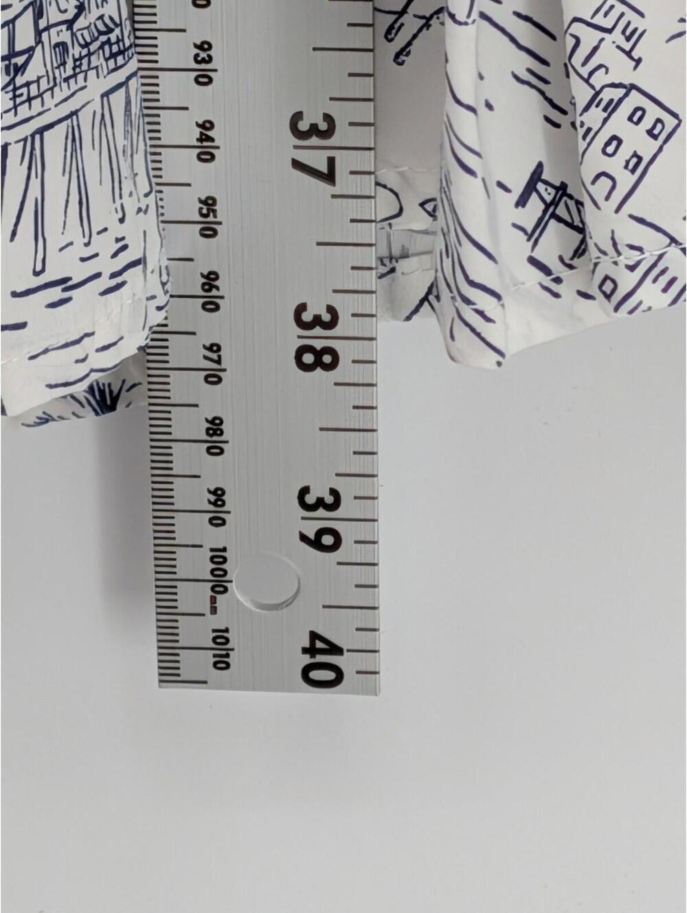 Old Navy $59 Large Blue White Coastal Toile Print Cami Smocked Back Dress - Picture 9 of 14